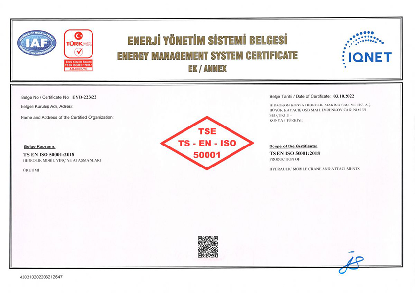 ENERJİ YÖNETİM SİSTEMİ BELGESİ 2 